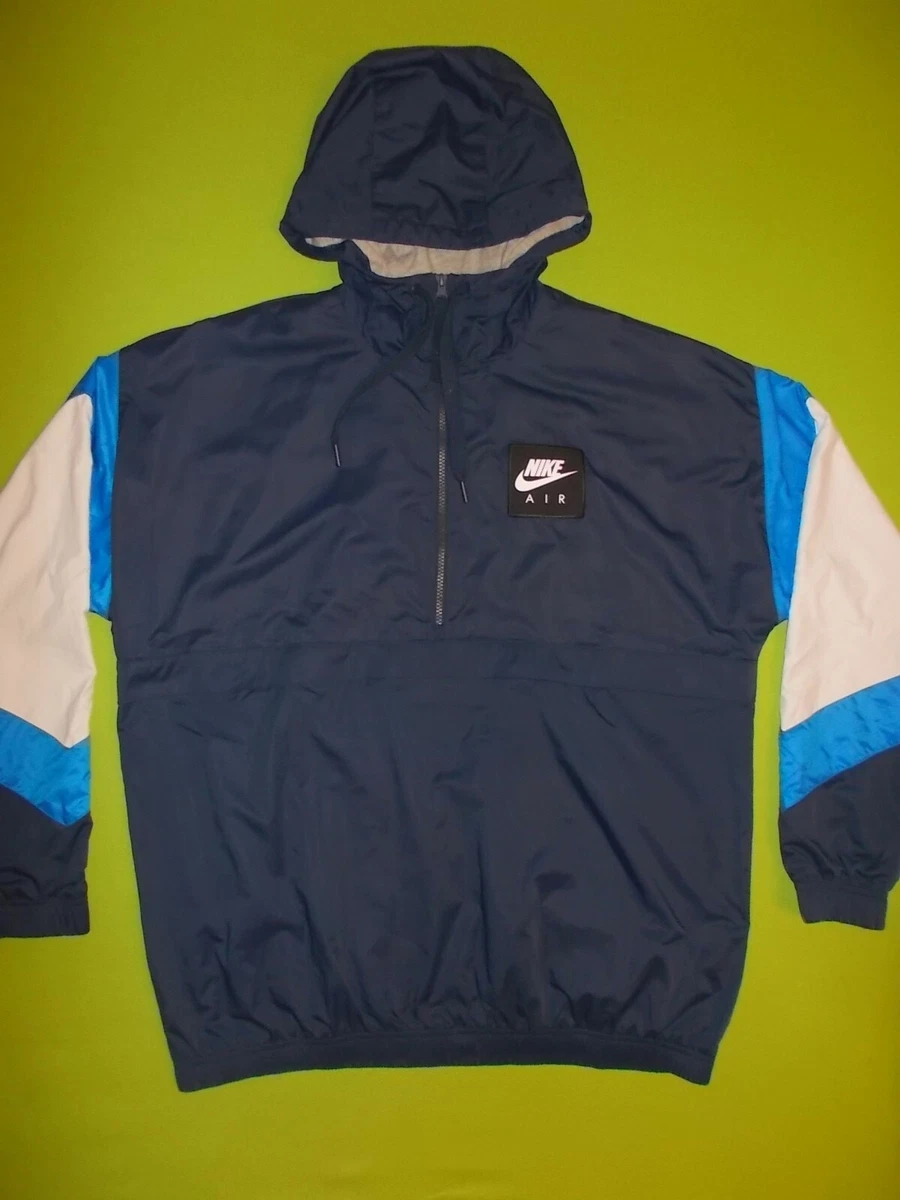 Anorak Jacke NIKE AIR (M) PERFEKT!!! BLAUE Hoodie Trainingsjacke WINDCHEATER