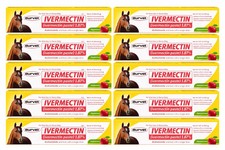 10 Packs Paste Horse Dewormer  Apple Flavor Safe & Effective