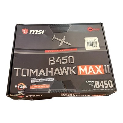 MSI B450 Tomahawk Max AMD Ryzen AM4 Motherboard UNTESTED- Read Description