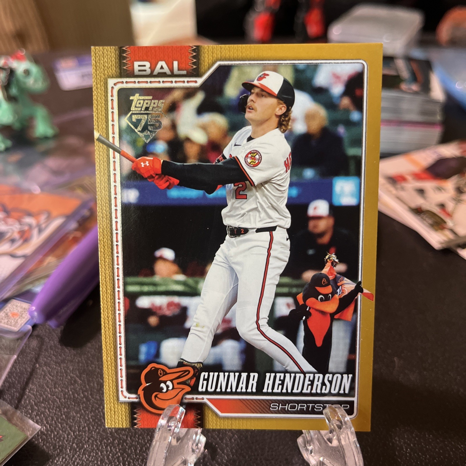 2026 Topps Series 1 CELEBRATION Gunnar Henderson #46 HIDDEN MASCOTS GOLD SSP /50