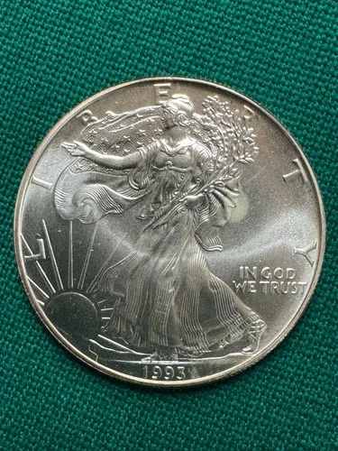 1993 WALKING LIBERTY AMERICAN EAGLE .999 FINE SILVER DOLLAR COIN 1oz. $1 USA