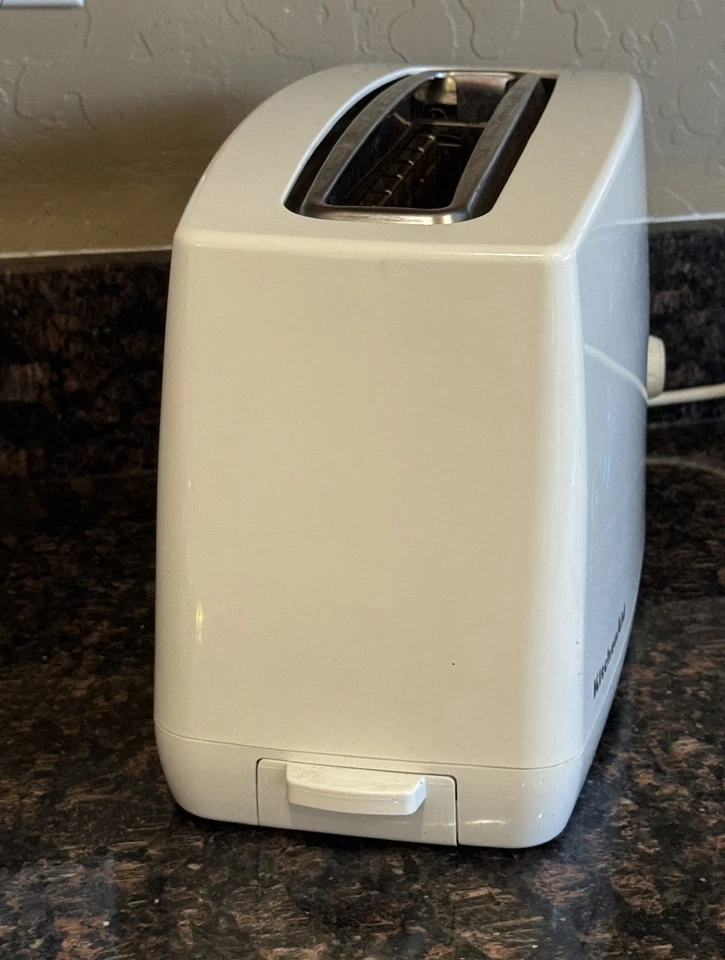 KitchenAid Long 1-Slot Wide Bagel Toaster White Model KTT460WH0 Tested & Works - Image 3 of 4