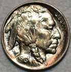 Brilliant Uncirculated 1913-P Type 1 Buffalo Nickel, Cartwheeling & Well-Struck.