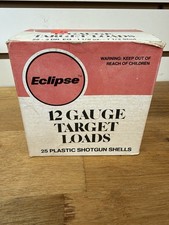 Eclipse 12 Gauge Target Load Empty Shotgun Shell Box Vintage