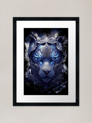 Kristall Eistiger gerahmter Kunstdruck gerahmt Wandbild Poster Leinwanddruck Bild