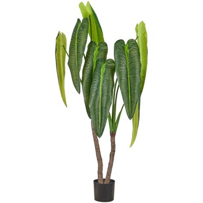 Kunstpflanze Anthurium veitchii, Farbe grün, inkl. Kunststoff-Topf, Höhe ca. 175