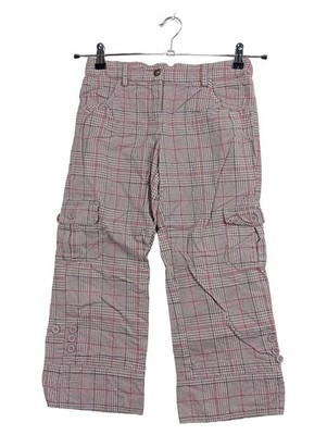 Vertbaudet Mädchen Cargohose Kariert Beige Gr. 156 Baumwolle