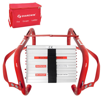 Sharewin Fire Escape Ladder Retractable 3 Story Portable Emergency Ladder 25