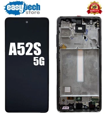 SAMSUNG Galaxy A52S SM-A528 528B 5G Display FRAME TFT Touch Schermo LCD Nero