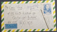 Brazil, nice 1957 airmail cover to USA