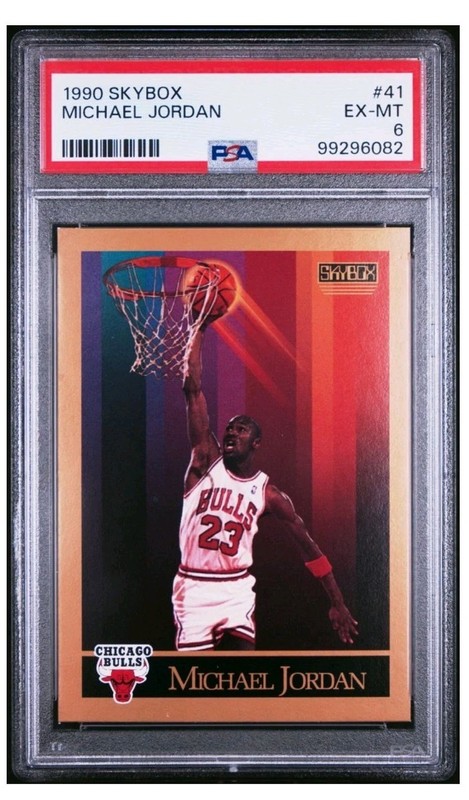 1990 Skybox #41 Michael Jordan PSA 6 EX-MT Bulls HOF