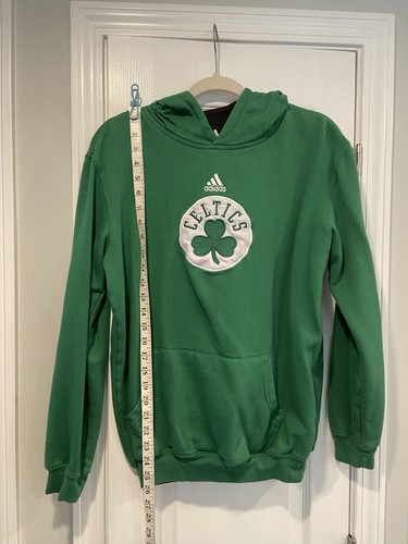 Adidas Size Youth XL NBA Boston Celtics OnCourt Pullover Hoodie Kelly Green - Picture 6 of 9