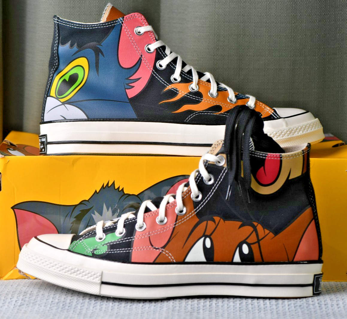 Size: 11 Men/13 Women | Converse All Star Chuck Taylor 70 "Tom & Jerry" thumbnail 11