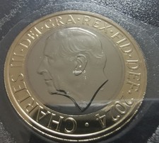👉 2024 NATIONAL FLOWERS TWO £2 POUND COIN BRILLIANT UNCIRCULATED BU