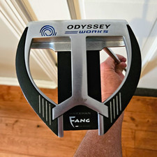 Odyssey Works Marxman Fang Mallet Putter RH Steel Shaft Silver/Black