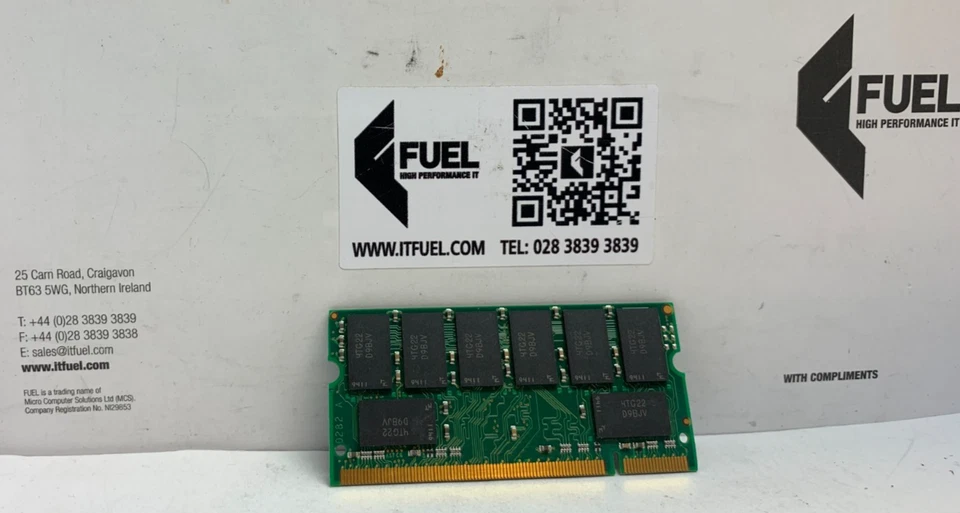 Micron  512mb DDR SODIMM ram memory module 333MHZ - MT16VDDF6464HG-335G2 - Image 3 of 3