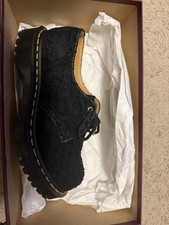 Dr. Martens 1461 Bex Heavy Emboss Hairy Suede Black Men's Oxford Shoes