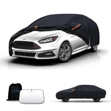 Waterproof Car Cover All-Weather, Heavy-Duty Outdoor Full Exterior Automobile...