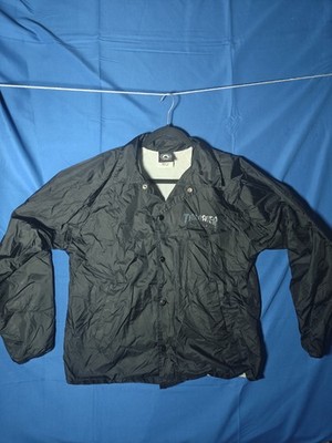 Thrasher Magazine Coach Jacket Men Medium Black Skate Streetwear USA M