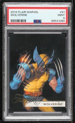 2019 Flair Marvel Flairium Tier 1 Wolverine #91 PSA 9 MINT c6q