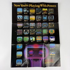 VINTAGE 1987 The Nintendo Game Plan NES Mini Promo Poster Folded 12x16