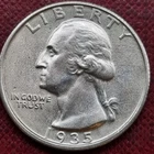 1935 D Washington Quarter 25c Silver High Grade UNC Uncirculated #95059