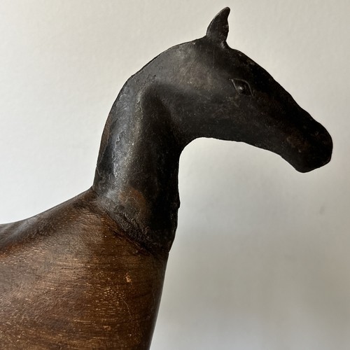 Vintage folk art wood and metal horse figure Figurine Western - Picture 7 of 17