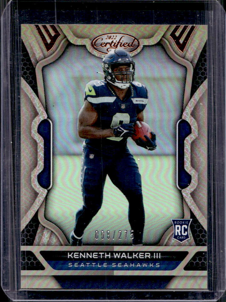 2022 Panini Certified Kenneth Walker III Bronze Mirror Rookie Card RC #008/275