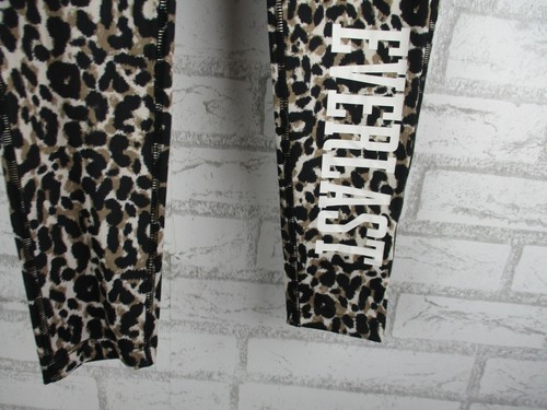Everlast womens 7/8 length tights brown black leopard print 10 activewear - Picture 3 of 9