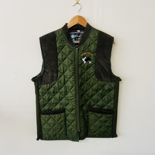 Blaues Band - Landsport - Herringbone Tweed Weste - Größe M roher Collie