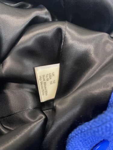 Vintage Wool Coat SIZE MEDIUM 10 royal blue double breasted JAEGER 80s 90s - Picture 14 of 18