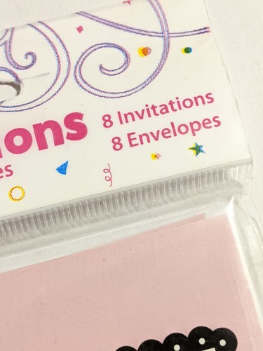 Pink & Black Lace Bachelorette Party Invitations w/Envelopes (8 per a pack (X 4) - Picture 4 of 5