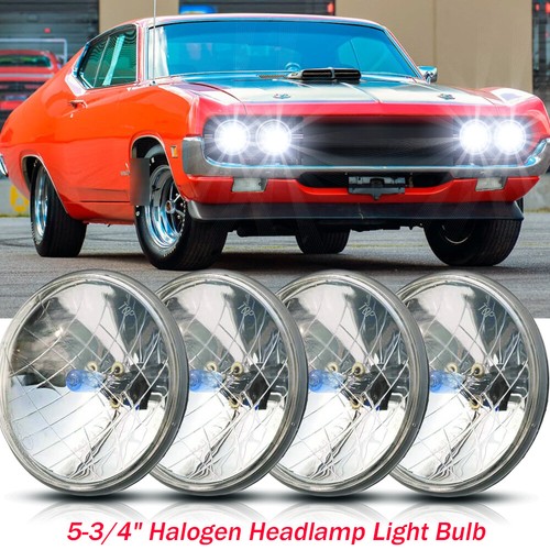 2 pair 5.75" Round Headlights Hi/Lo Beam for Plymouth Road Runner 1968-1973 1974 - Picture 20 of 24