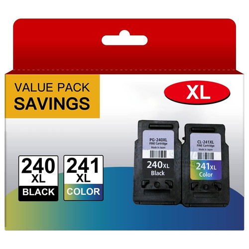 PG-240XL CL-241XL Ink Cartridge for Canon 240 241 PIXMA MG2120 MG2220 MG3120 Lot - Picture 9 of 10