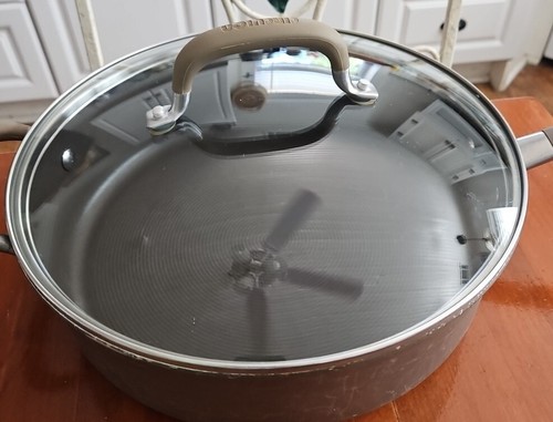 Circulon Premier Professional 5 Qt 11.5" Deep Saute Pan Skillet 3" Deep With Lid - Picture 4 of 18