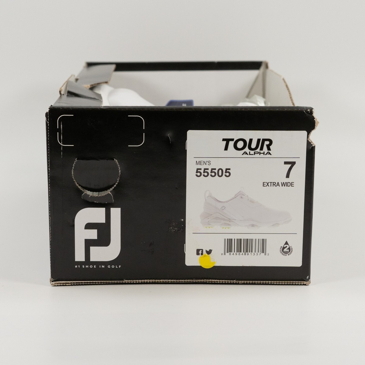 FootJoy Men\'s Tour Alpha \'White Gray Lime\' 55505 Golf Multi Size EXTRA WIDE Tour Alpha - FootJoy main image 3