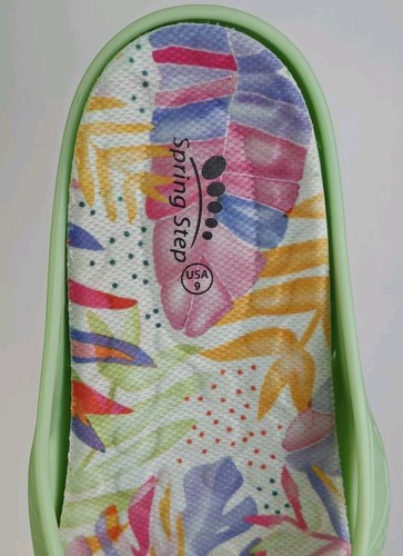 SPRING STEP CONTILO WOMENS US 9 LIME CUSHIONED FLIP FLOPS THONGS COMFORT SANDALS - Picture 11 of 24