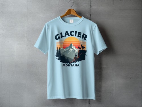 Glacier Montana Scenic Wildlife T-Shirts - Picture 37 of 106