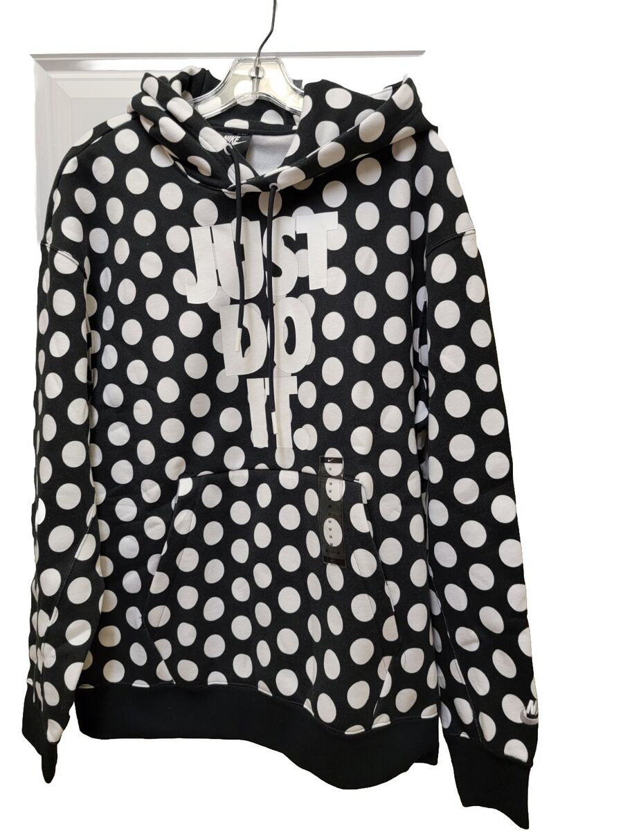 Nike JDI Just Do It Polka Dots All Over Print Hoodie White Nike JDI Just Do It Polka Dots All Over Print Hoodie White