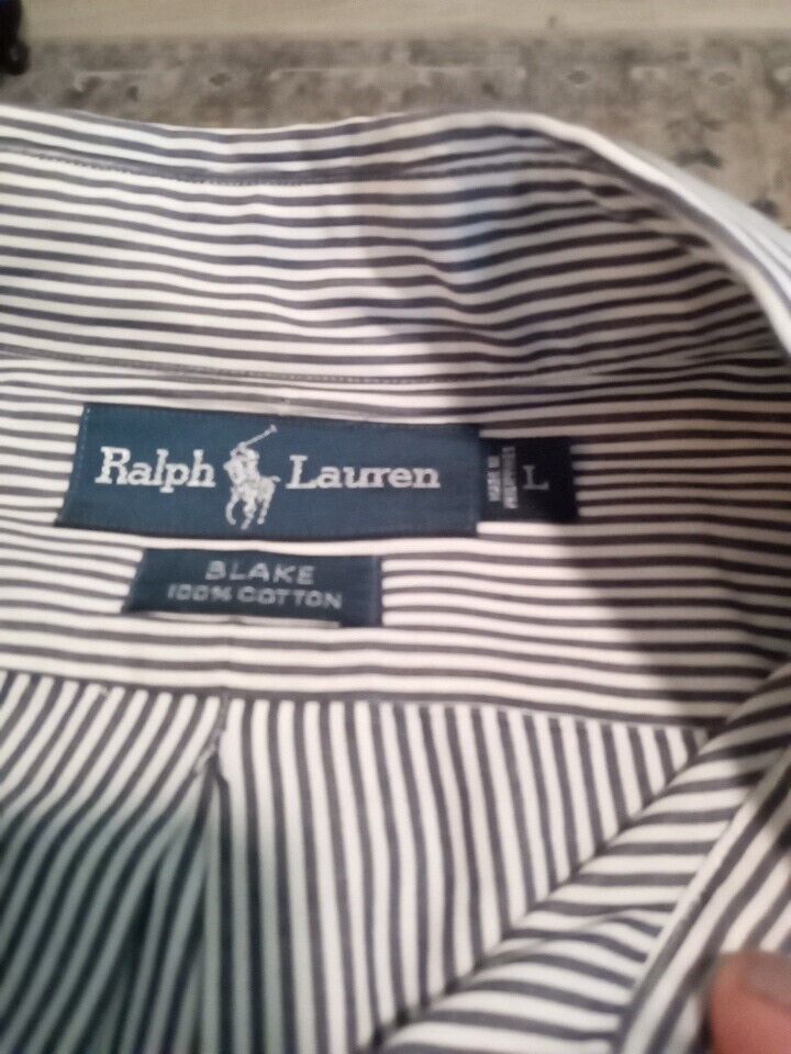 Ralph Lauren Blake Striped Dress Shirt Men's Large - image 4