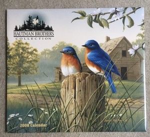 Vintage Hautman Brothers 2008 AMCAL Wall Calendar Songbirds NOS