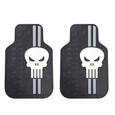 NEW Marvel Punisher Rubber Front Floors Mats - 2 PC