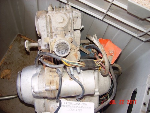 1971 C70M HONDA CM70 C 70 COMPLETE MOTOR ASSEMBLY - Picture 4 of 8