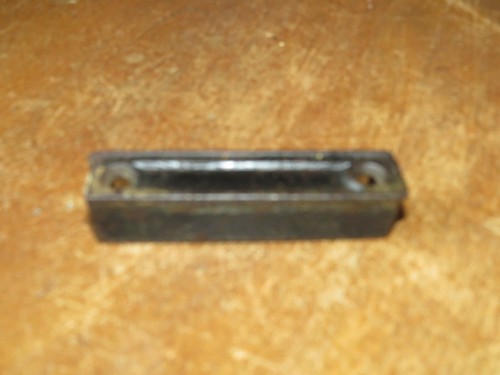 Antique Victorian Cast Iron Rim Lock Keeper, 3 3/8 Inches - Picture 2 of 5