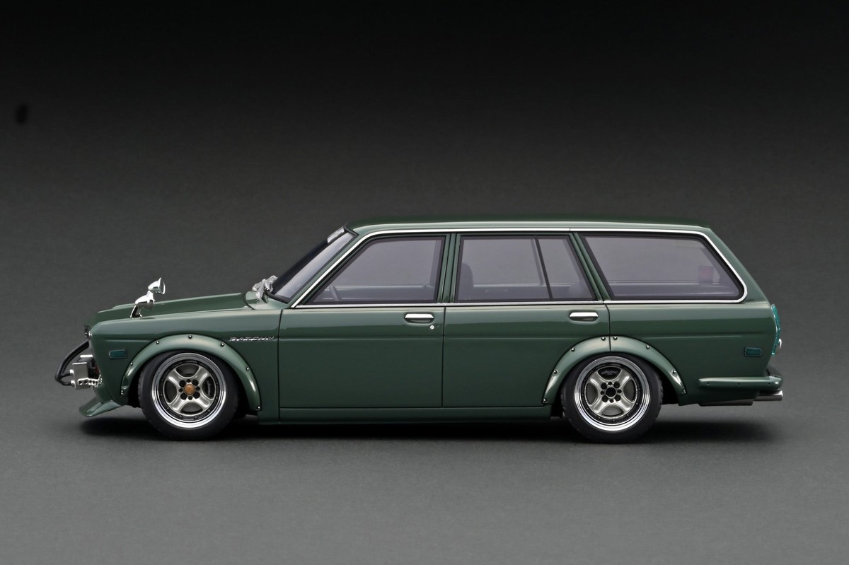 ミニカー Datsun Bluebird 510 IG3148 1/18 Datsun Bluebird (510) Wagon Green Metallic With