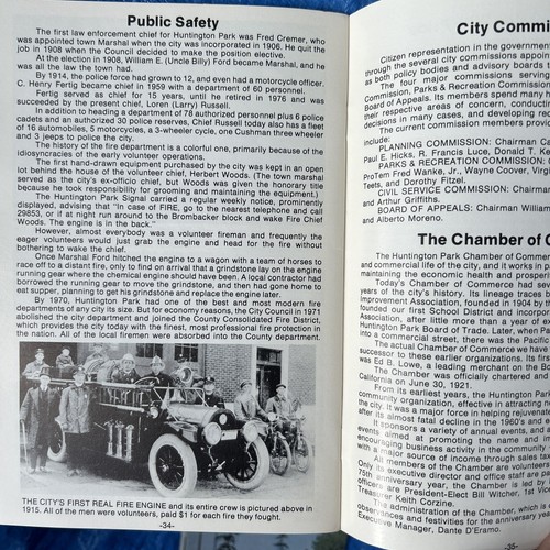 Huntington Park California Historical Sketches First 75 Years Booklet By Voigt - Picture 6 of 7