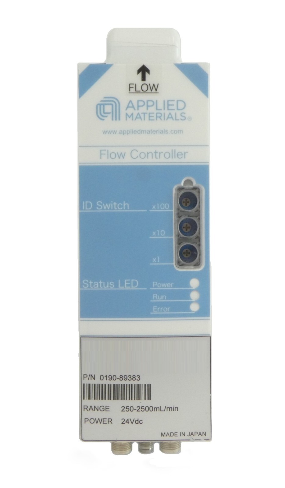 AMAT Applied Materials 0190-89383 Flow Controller 250-2500mL/min Working Surplus