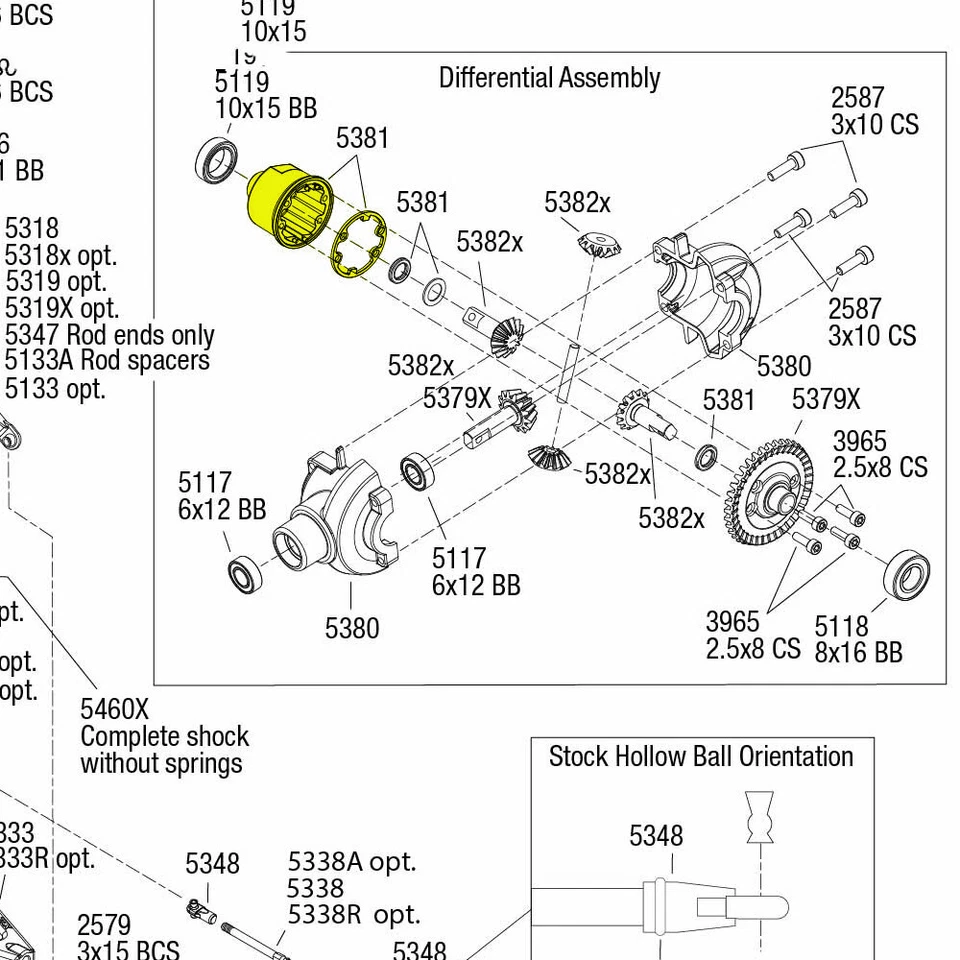 For RC 1/10 Aluminum differential diff case Traxxas Racing Revo E-Revo TRA3978 - Image 3 of 4