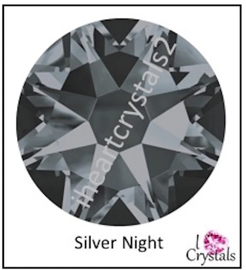 SILVER NIGHT IHC Cristal Austriaco Estrás Plano 5ss 7ss 9ss 12ss 16ss 20ss Foto 2 de 4