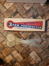 Vintage Davis Instruments Corp 3 Arm Protractors IOB 